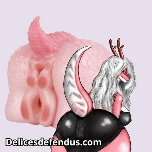 Dragon-themed furry sextoy named Alura the Elegant Dragon, with two orifices, ideal for yiff, hentai, feral, and furry porn enthusiasts.