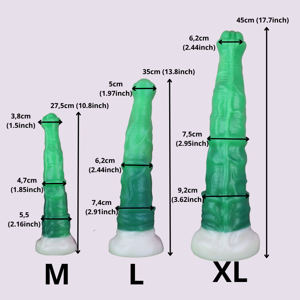 Grüner Dildo