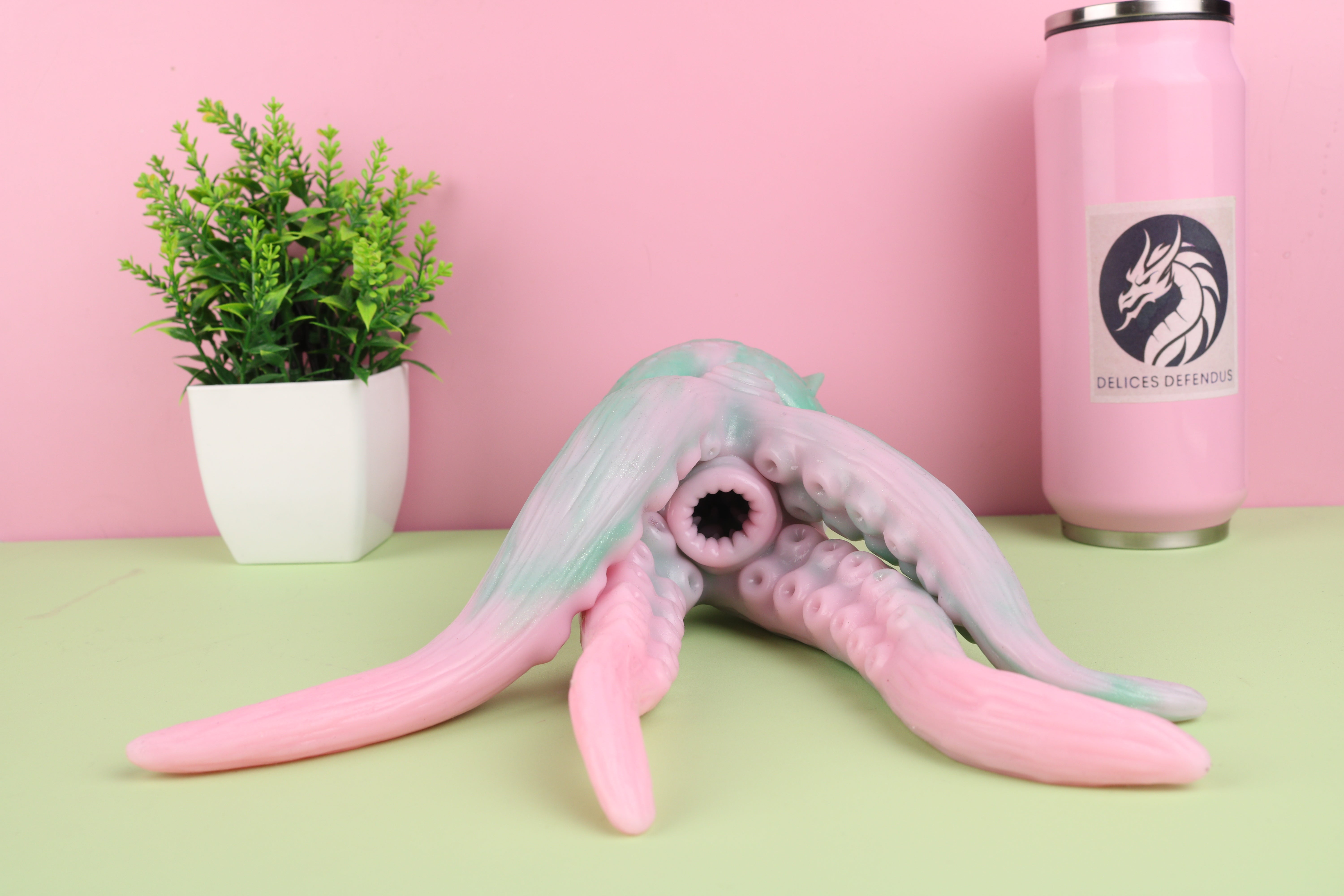 Alien octopus feral furry toy with cosmic creature and tentacle inspired design