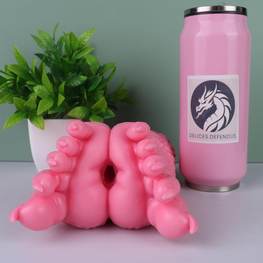 Footjob-themed furry sextoy modeled after Amy Rose from Sonic, pink pawjob fleshlight for intense anthro foot fetishes, yiff-inspired stimulation with dual padded soles for deep furry pleasure.