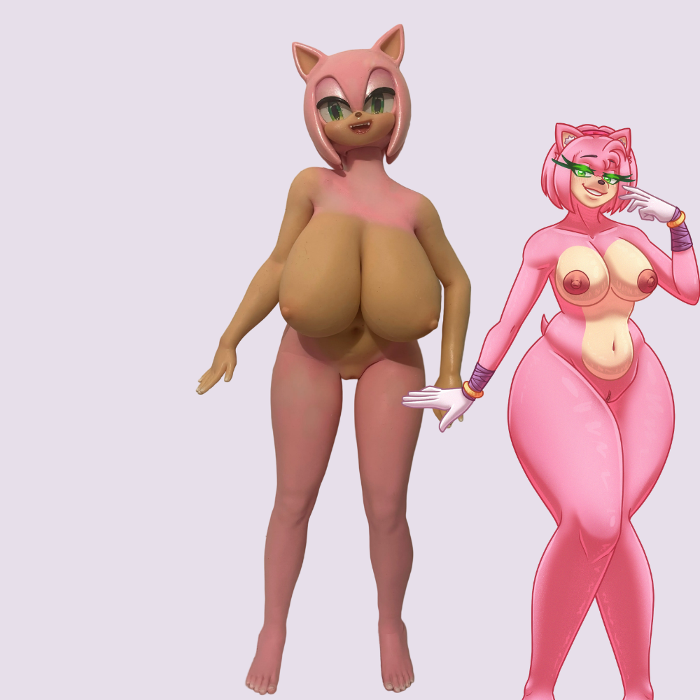 Premium Amy silicone sexdoll with furry design, lifelike realistic adult love doll for ultimate fantasy experience