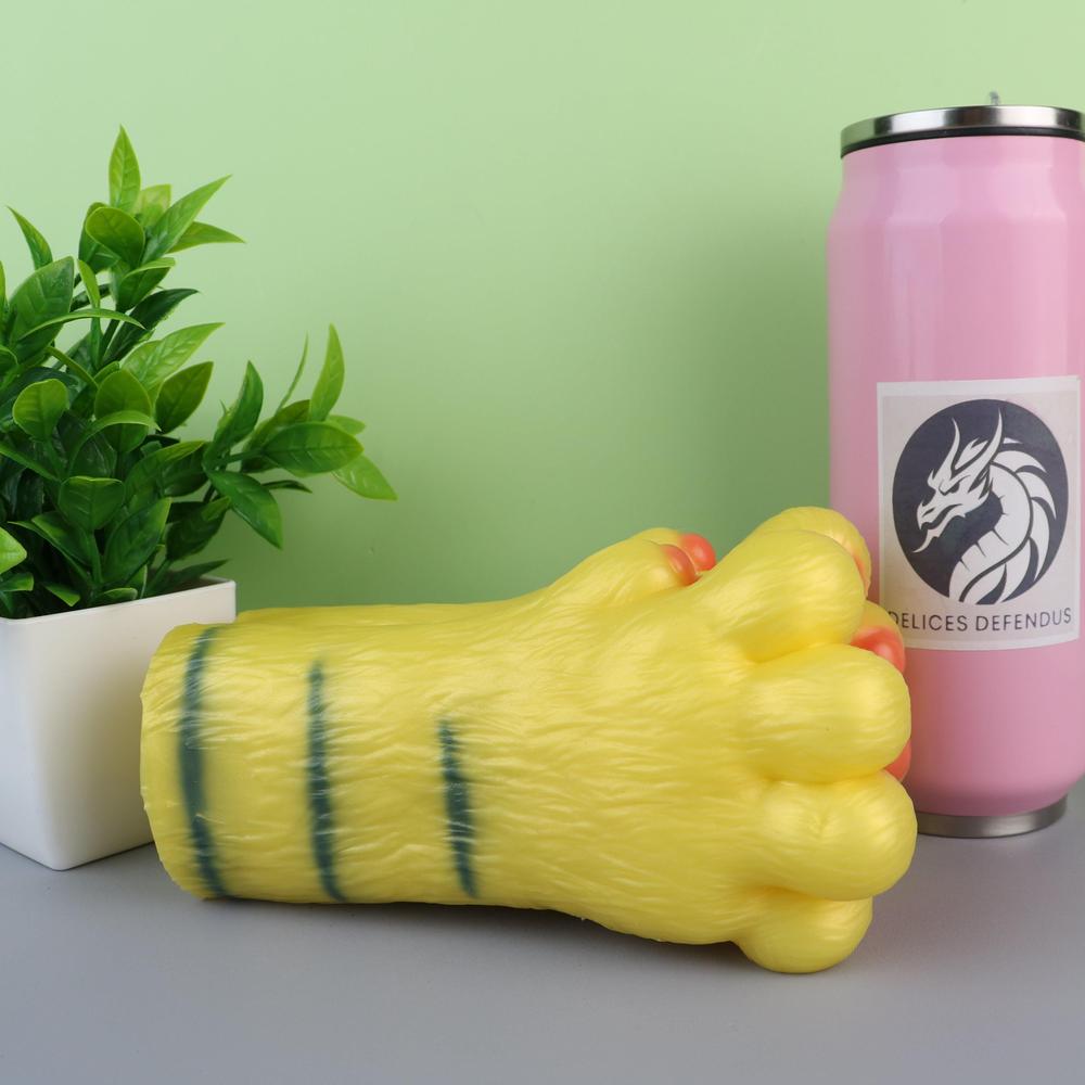 Close-up of Ankha Egyptian cat furry footjob toy, lifelike foot design for fetish lovers, furry masturbator, furry fleshlight, furry onahole, furry sextoy, fantasy masturbator, perfect for furry porn, feral porn and bestiality inspired fantasy footjob experiences
