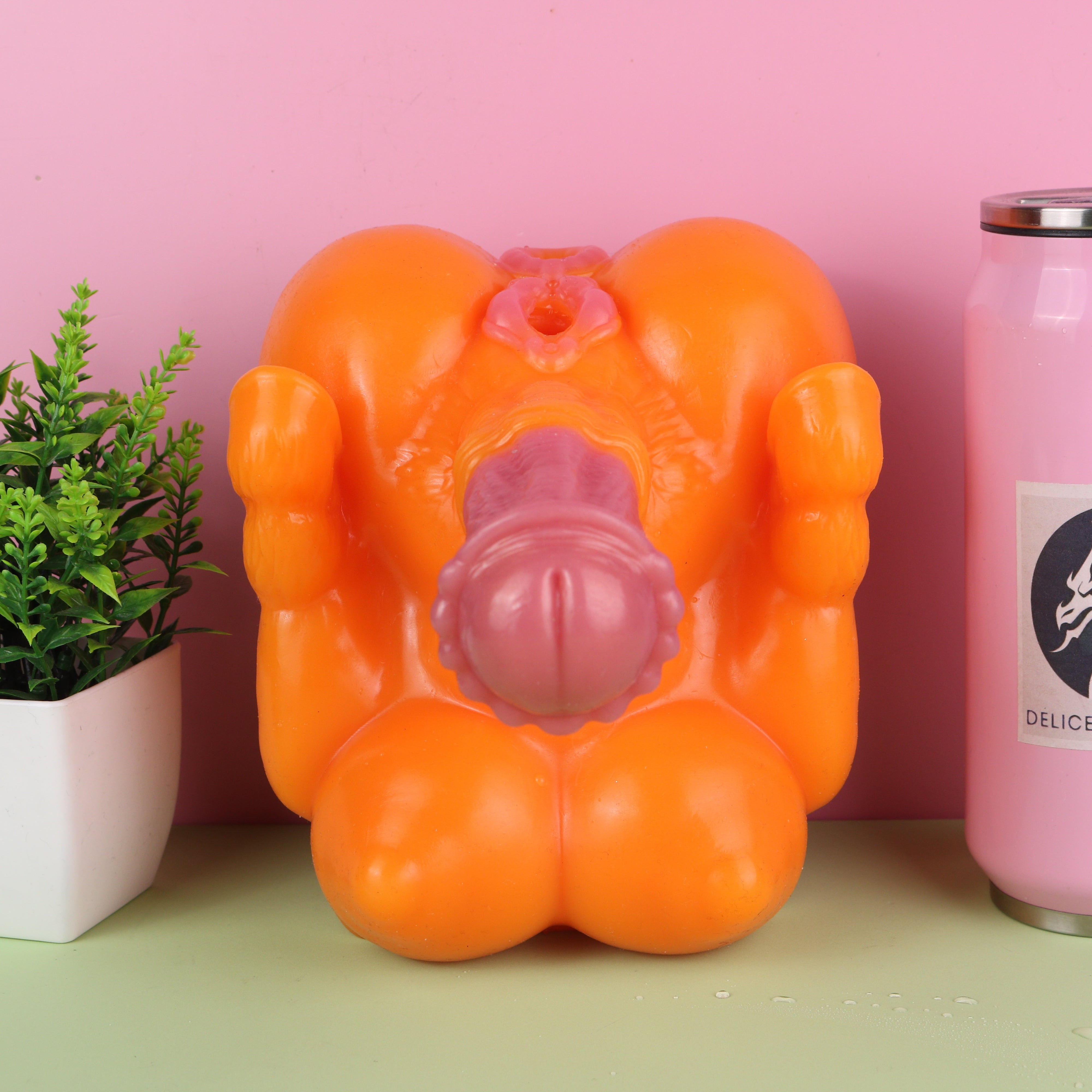 Applejack furry onahole futa masturbator inspired by My Little Pony, fantasy silicone furry sextoy with detailed pony design, immersive adult collector toy for furry fantasy fans