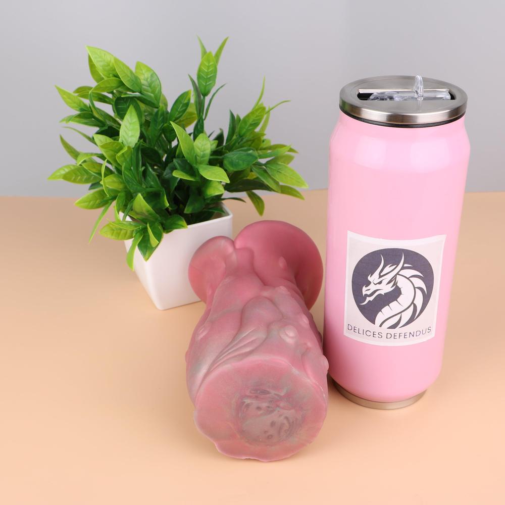 birdo anthro furry fleshlight fantasy sextoy with plant body and single hole, pink textured onahole masturbator, silicone deep tunnel, bestiality and yiff porn ready, feral kink fantasy sex toy furry masturbator themed after monster plant creature