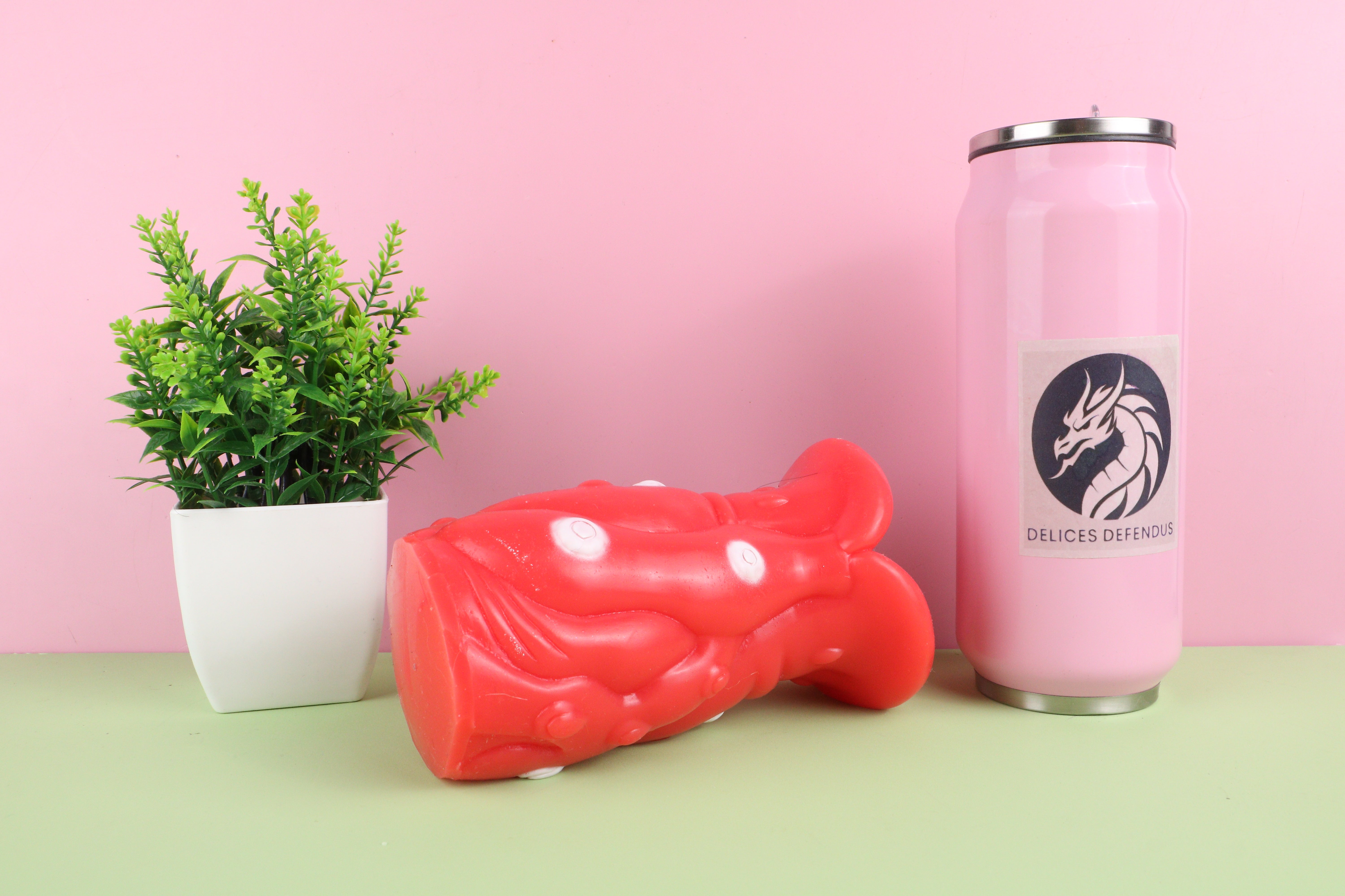 Birdo furry mouth toy with a fantasy monster design, ideal for fans of creature-themed adult toys and fantasy collectibles.