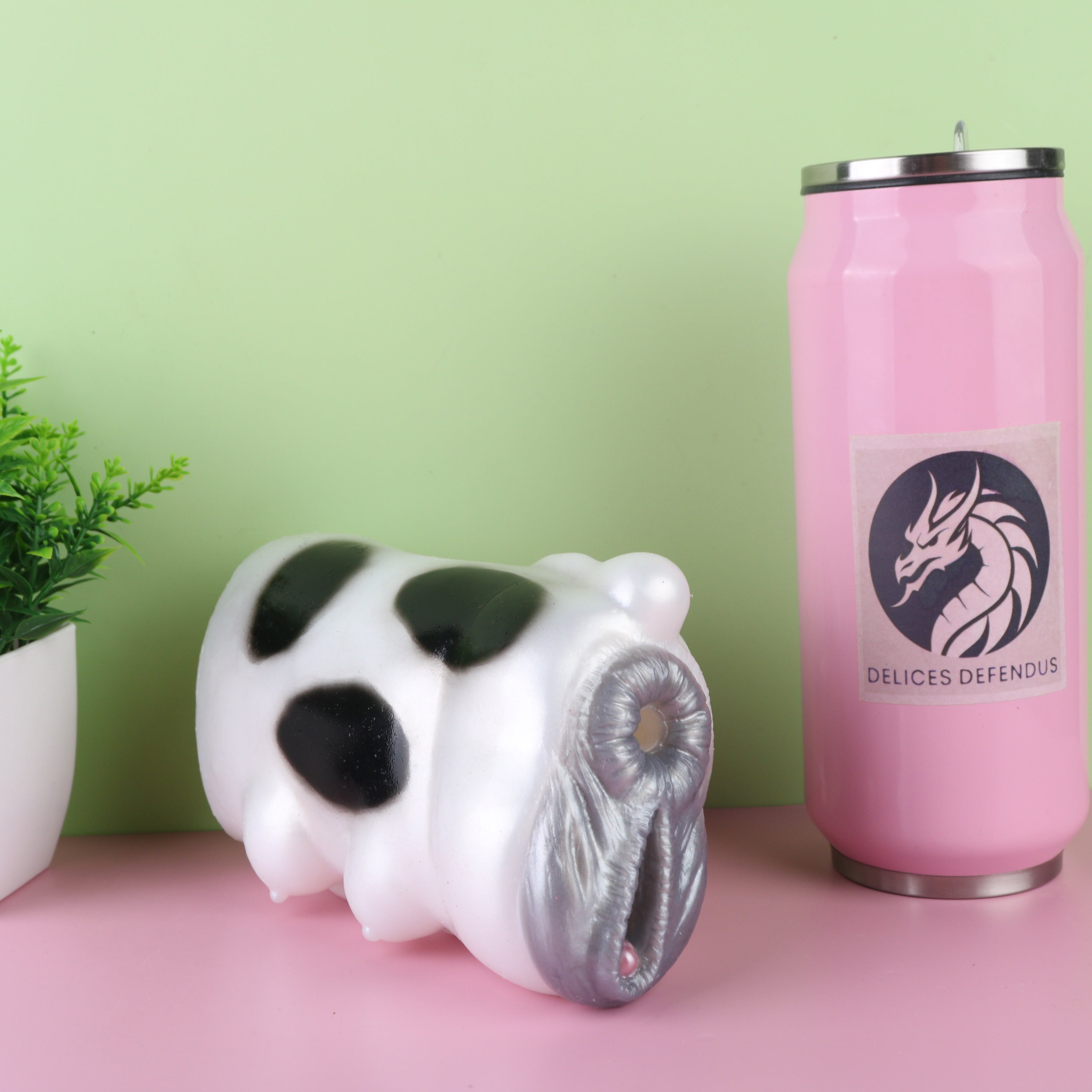Clea bovine furry silicone adult toy with original fantasy cow inspired styling