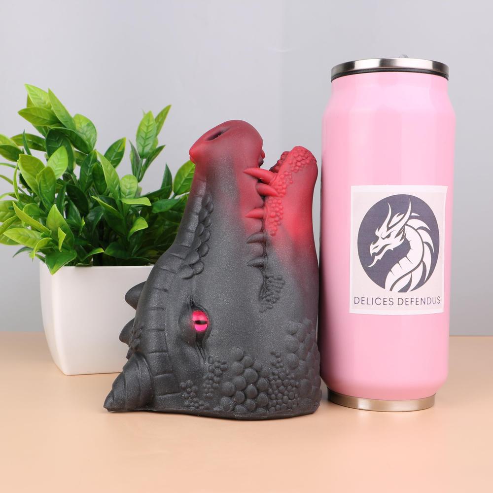 Delices Défendus anthro dragoness fleshlight with deep mouth entry – fantasy feral sextoy for bestiality fetishists and fans of hardcore furry yiff blowjob toys