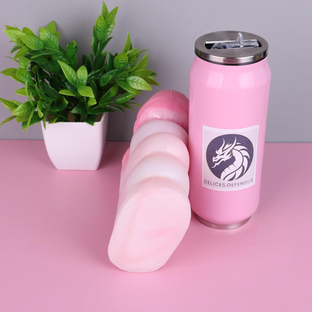 Dual-entry pony masturbator inspired by Pinkie Pie with soft pink holes for vaginal and anal pleasure – perfect for furry porn fans and MLP creampie fantasies