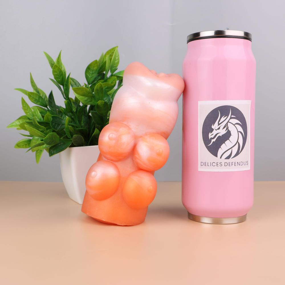 Delices Défendus anthro Eevee sex toy with double entry and visible creamy aftermath – pokeporn furry fleshlight for Pokémon bestial fantasies