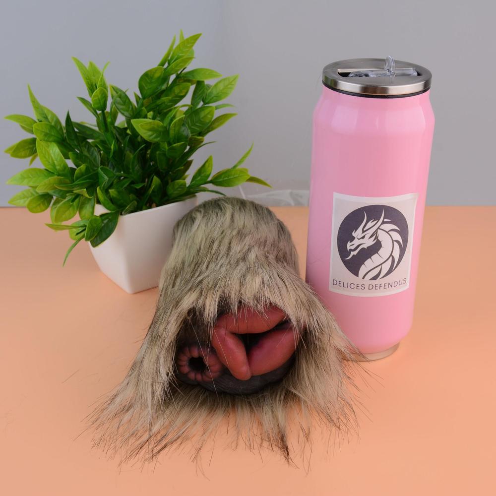 Delices Défendus Roxy masturbator with realistic dog pussy and anal orifice – soft silicone covered in fluffy fur for bestial furry fantasies