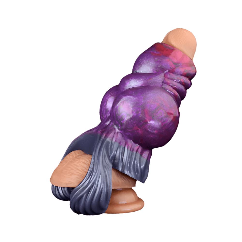 Powerful dragoness sheath toy with pronounced texture – furry penis sleeve designed for yiff lovers, hentai play and extreme bestial fantasy scenarios
