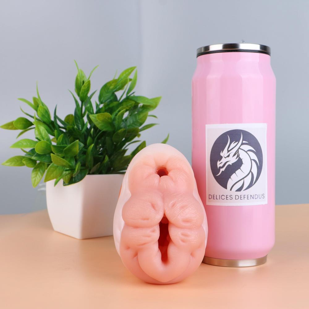 Double-entry furry fleshlight inspired by Eevee from Pokémon – includes tight ponut and canine-style pussy for fans of furry porn, bestiality fantasy, and anthro kink play