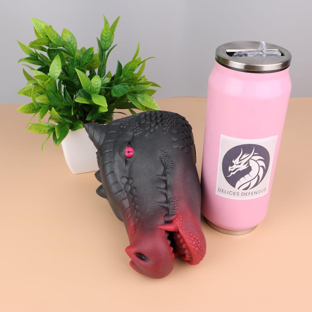 Dragon-themed furry sex toy with deep-throat mouth and realistic teeth detail – ideal for feral yiff hentai, bestial fantasies and oral domination play