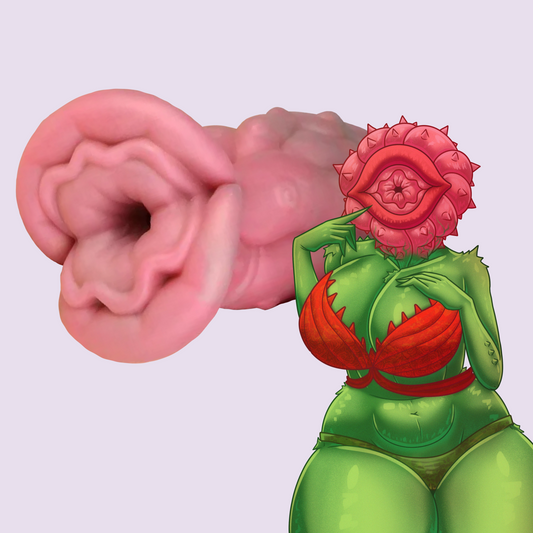 Fantasy furry plant-themed masturbator Birdo the Sensual Plant, single-entry silicone toy, offering intense and captivating pleasure experiences for men furry flashlight