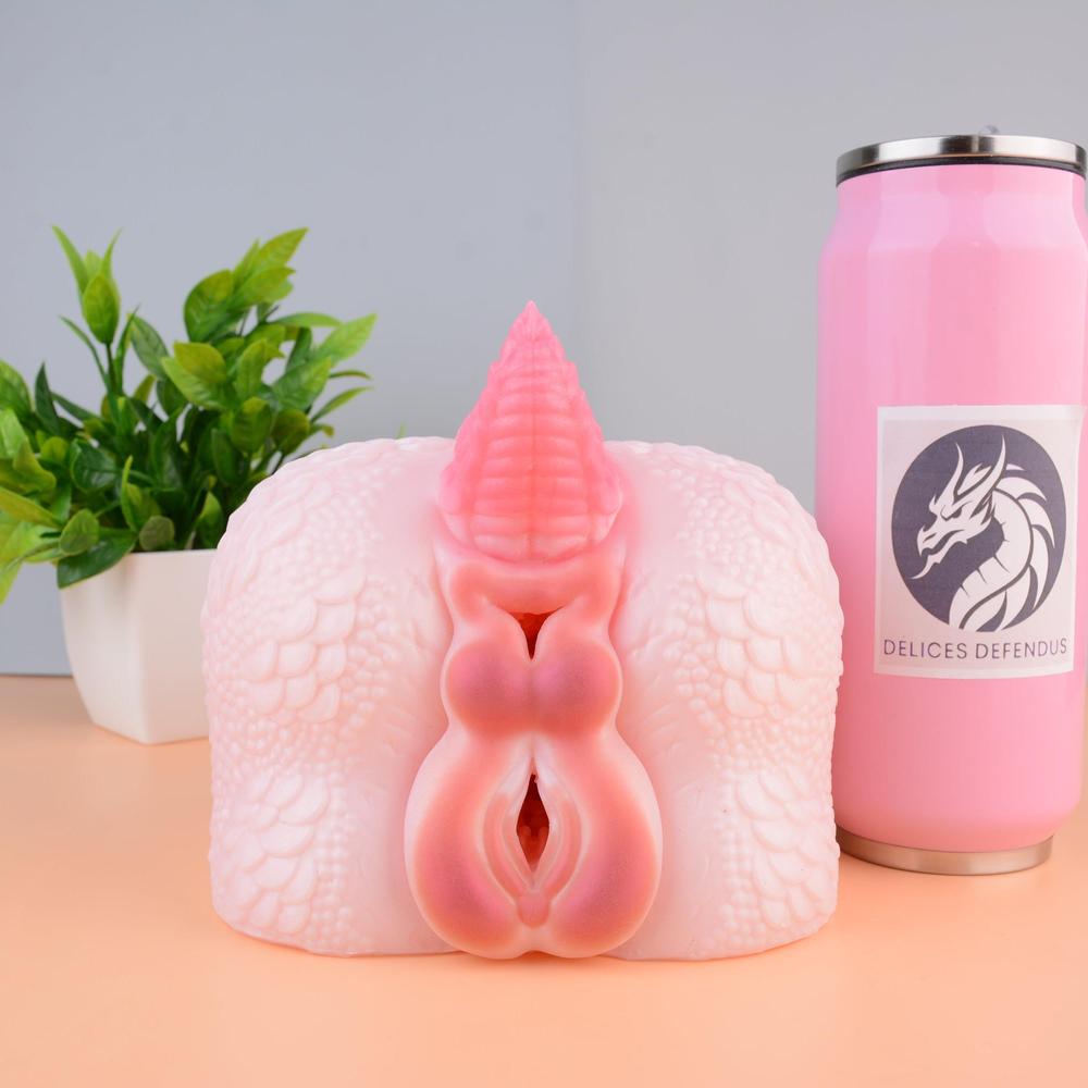 Furry dragoness torso sexdoll with vaginal and anal holes – ideal fantasy toy for anthro lovers, feral yiff scenes, dragon creampie roleplay and bestiality kinks