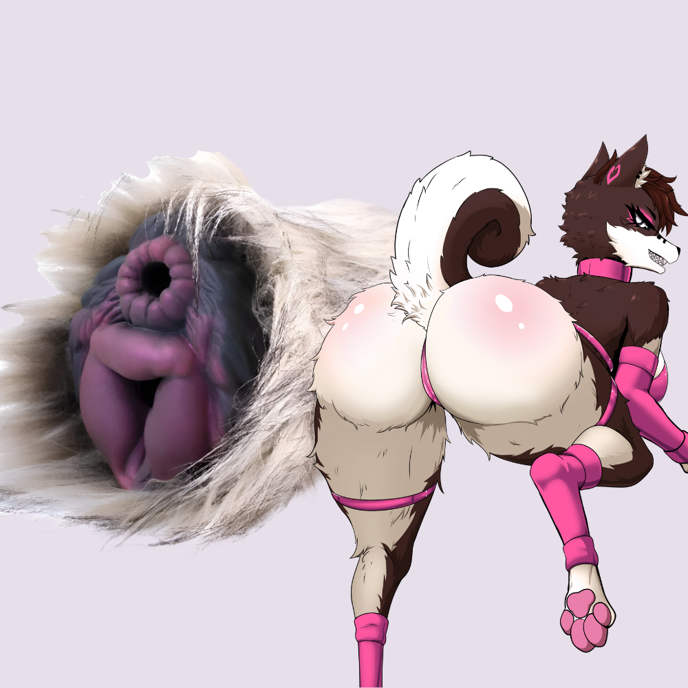 Furry sextoy fleshlight Roxy the dog with realistic ponut for fans of furry porn, furry fantasy, and furry – Delices Defendus