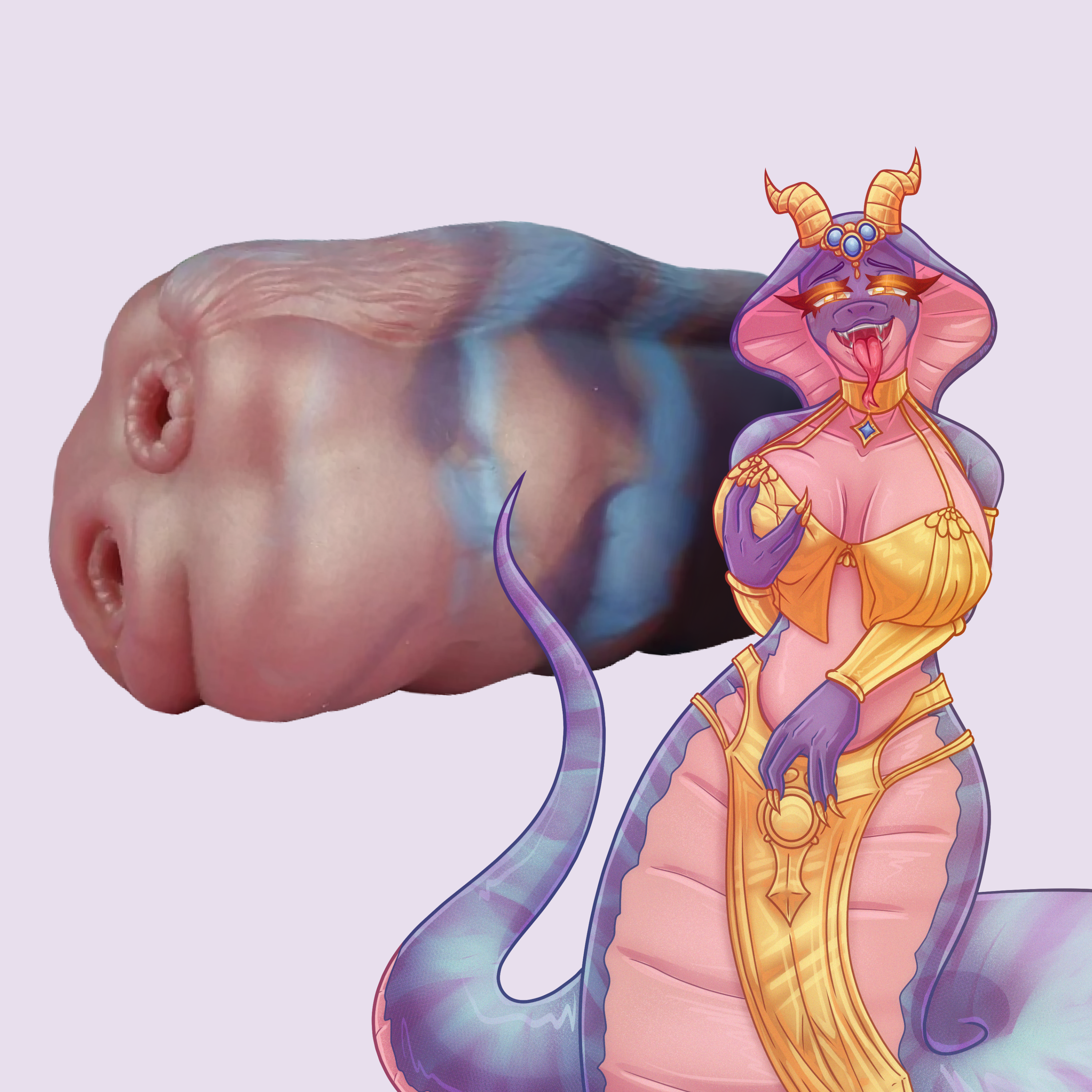 Furry fantasy masturbator with dual penetrable holes inspired by a seductive dragoness character with purple scales and large breasts, perfect for fans of furry porn, dragon furry, anthro pussy, and fantasy sex toys – Delicesdefendus.com