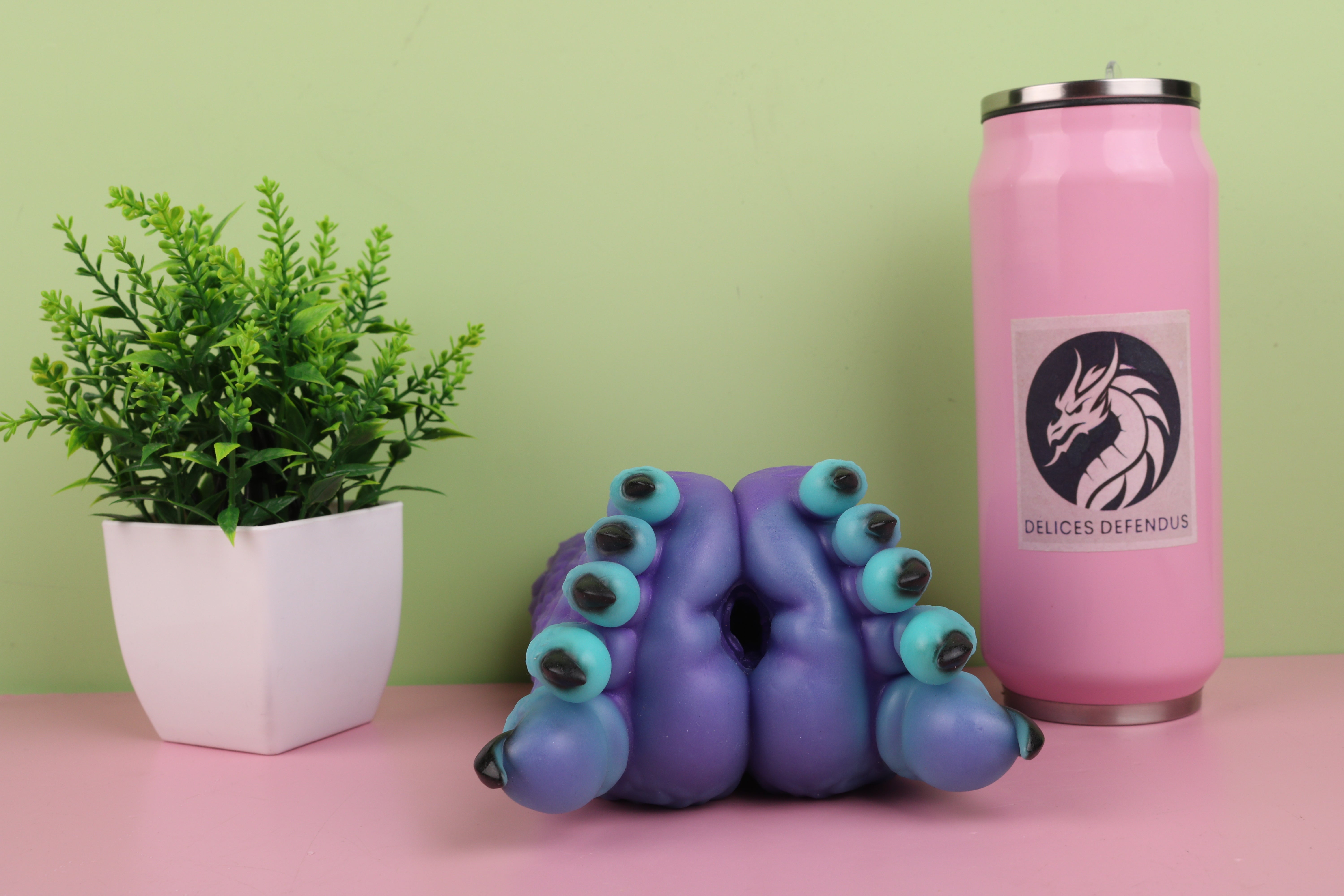 Galactic wolf furry footjob toy with sculpted paws and cosmic fantasy styling