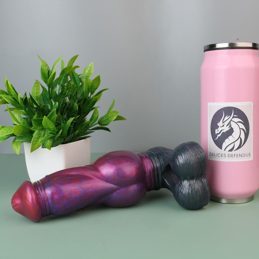 Kitsune sheath for cock transformation fantasy – silky furry penis sleeve with slight knot and fox-like tip for yiff and hentai bestiality roleplay