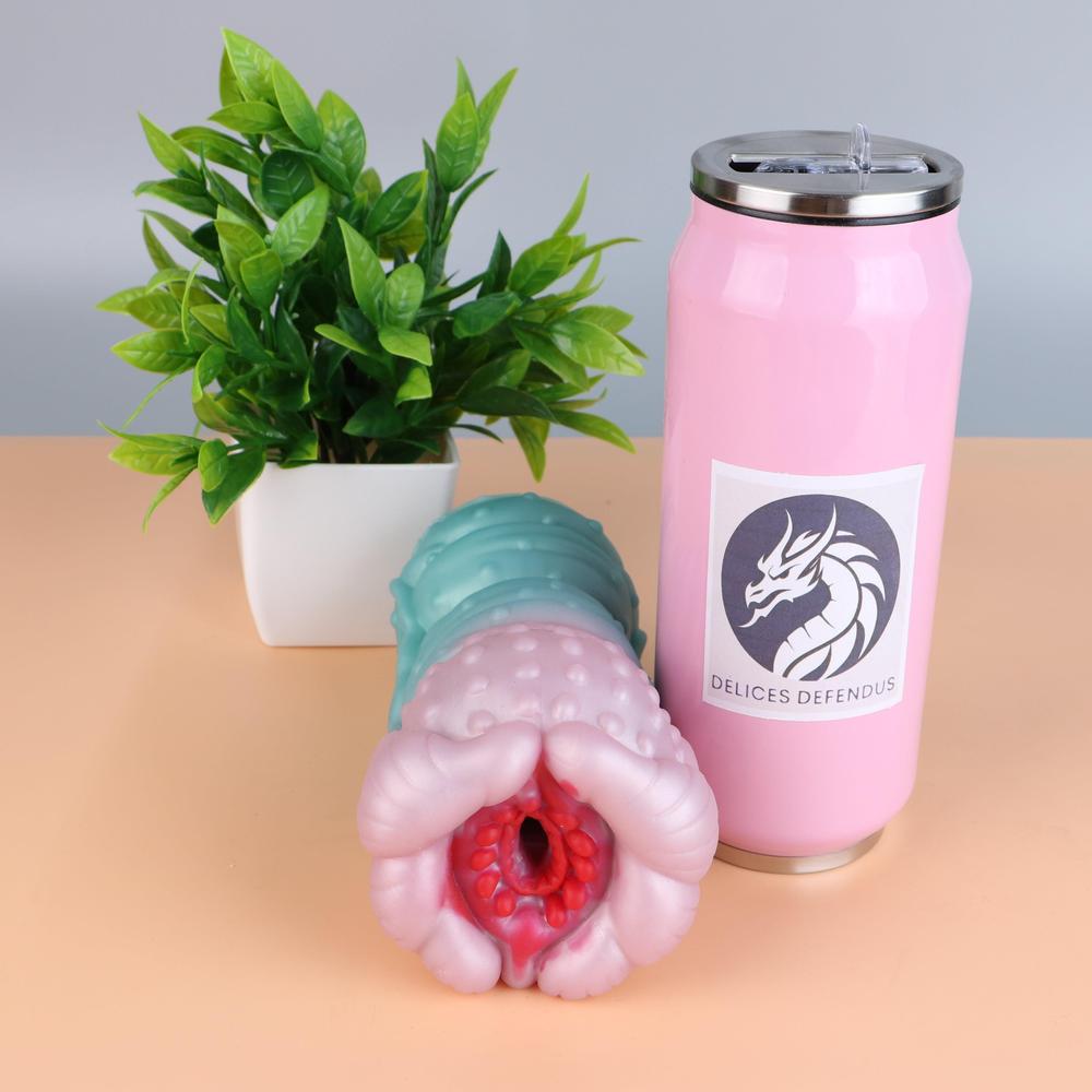 Furry shark fantasy sextoy with tight textured opening, a high-quality masturbator for bestiality and yiff porn fantasies