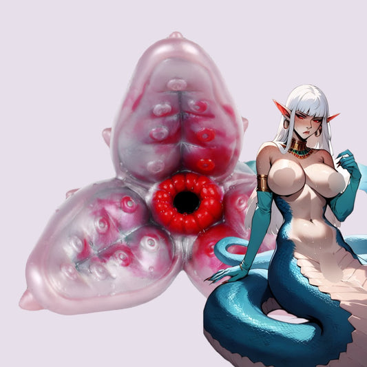 Fantasy furry tentacle masturbator Iris the Demonic Flower, with single entry, textured silicone toy for men, offering immersive and intense pleasure experiences