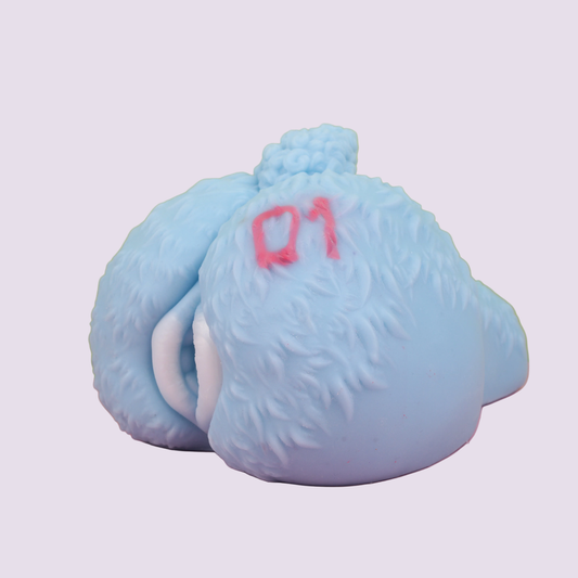 Furry Miku inspired fantasy sextoy with turquoise virtual idol and furry character design