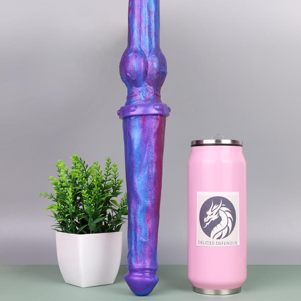 Tiger cock dildo with detailed textures and anthro shape – made for feral yiff sessions, fantasy beast roleplay and powerful furry creampie fun
