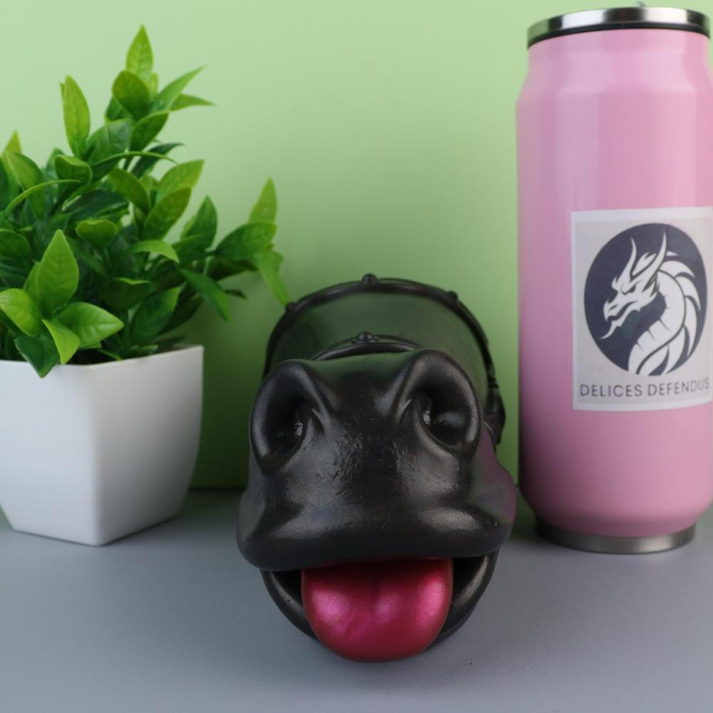 Extreme mare head masturbator inspired by Cassia the Gémissante, a seductive anthro mare character with green eyes and parted lips, perfect for lovers of furry sextoys, equine yiff, deepthroat mare fantasies, and feral porn-based toys.