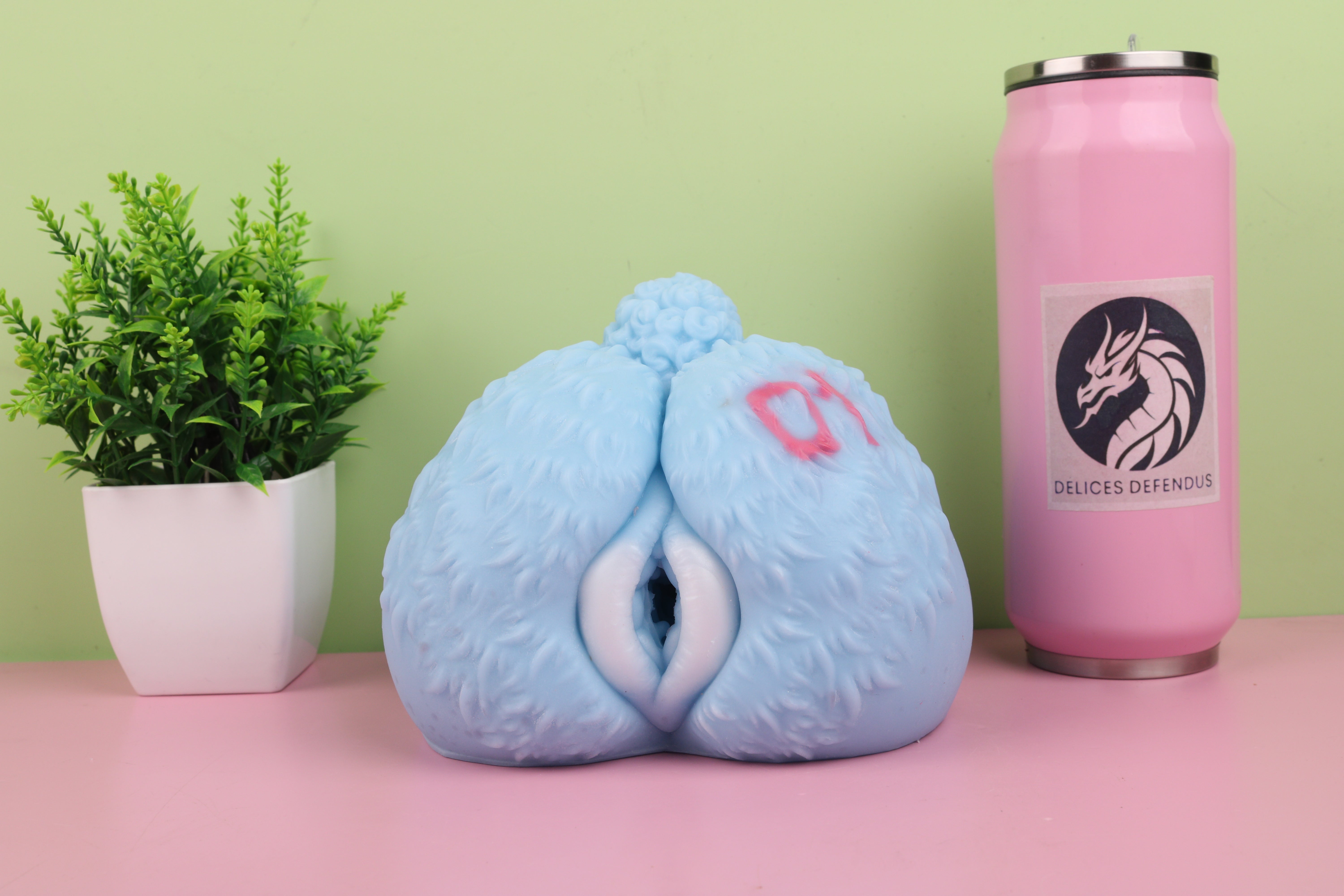 Hatsune Miku inspired furry fleshlight style fantasy toy with turquoise anime aesthetic