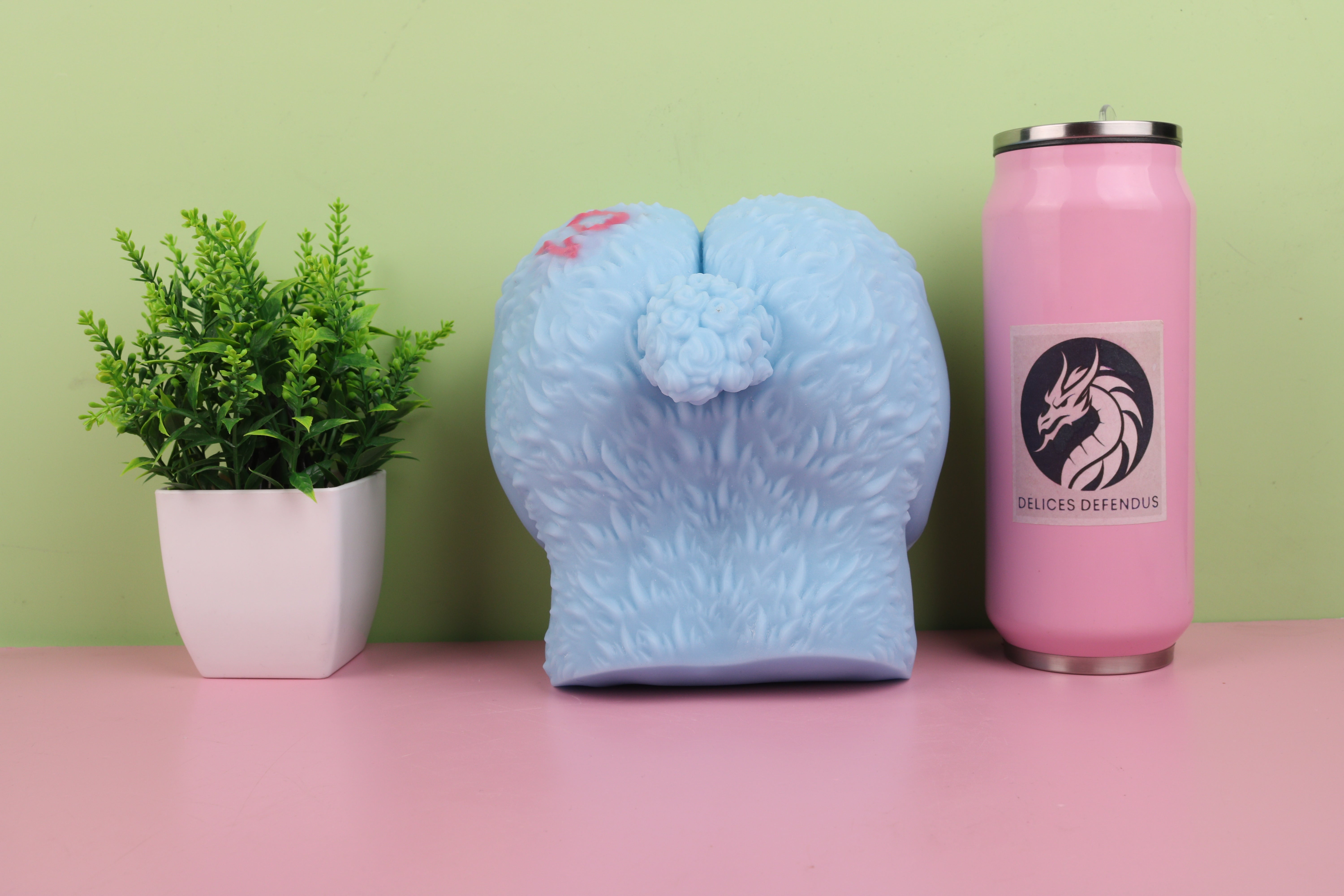 Hatsune Miku inspired furry masturbator and furry sextoy with detailed virtual idol styling