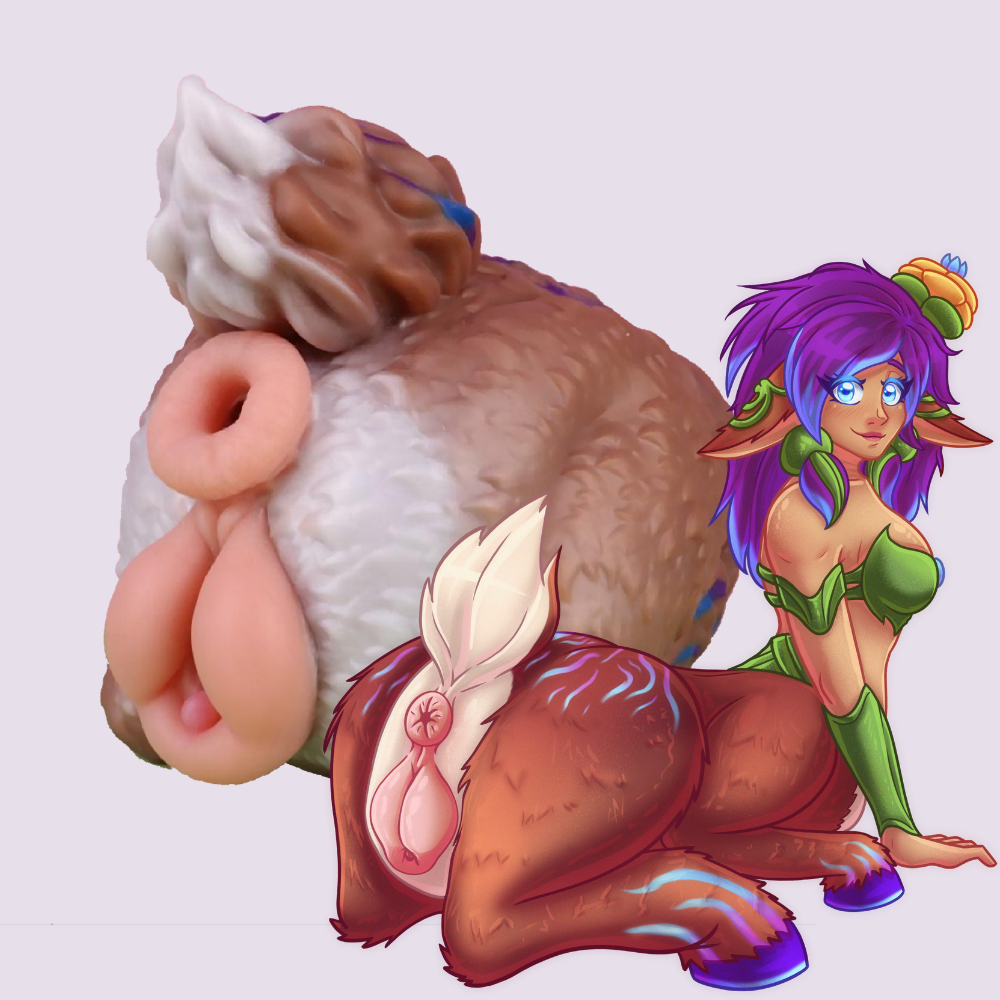 Lillia League of Legends inspired furry butt sextoy – LoL fantasy toy inspired by Lillia the Bashful Bloom