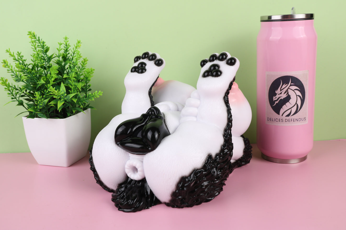 Loona dog furry masturbator and wolf furry sextoy with compact full body silicone design
