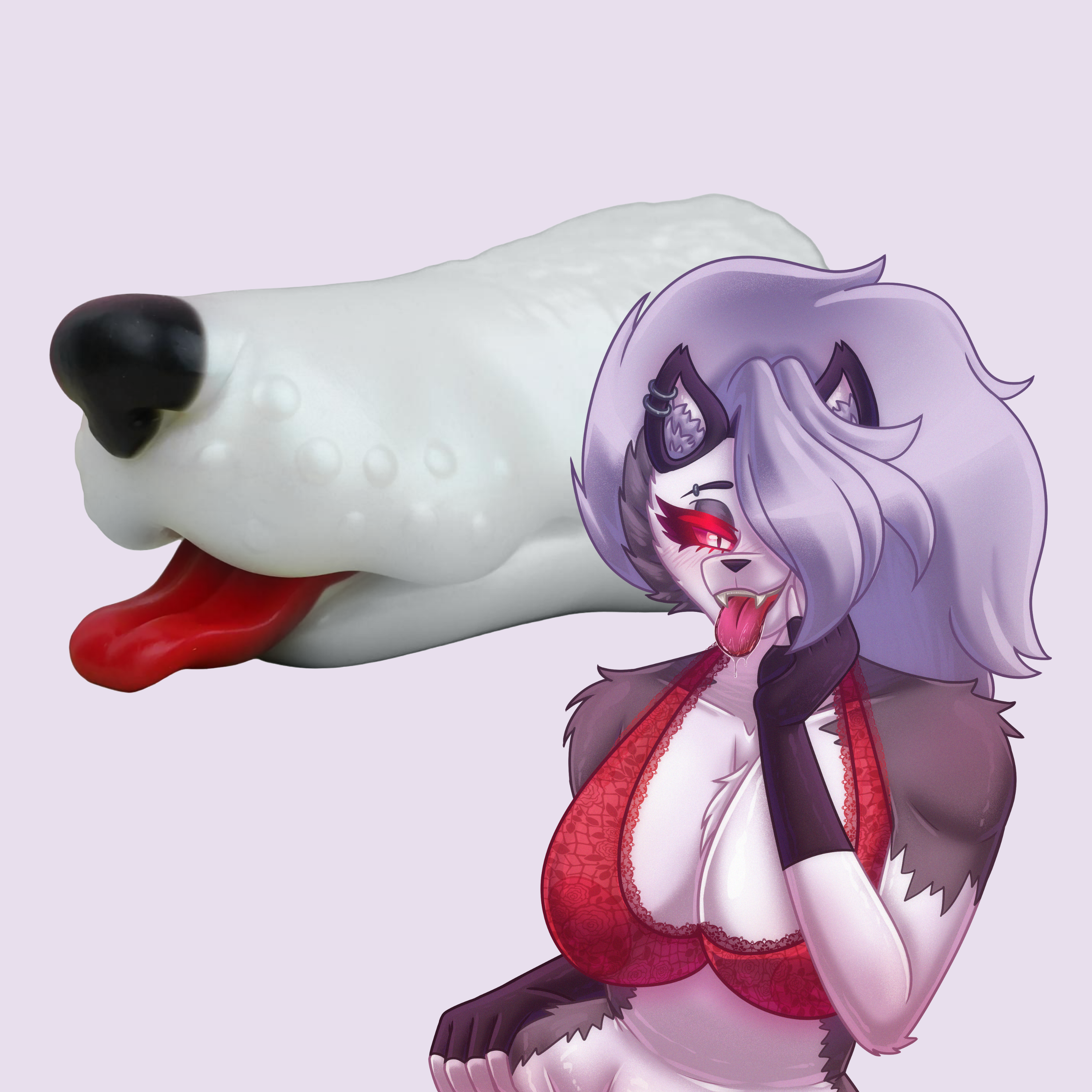 Loona Helluva Boss Furry Sextoy as Pocket Pussy Wolf Masturbator with Deep Throat Gorge Sauvage for Intense Yiff Furry Toy Pleasure