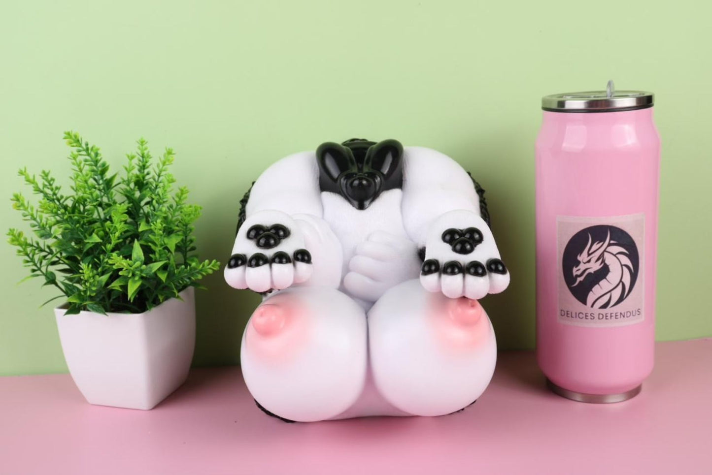 Loona furry toy dog and wolf masturbator for adults with compact four paw silicone body