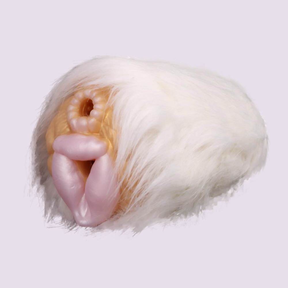  Loona Golden Eclipse gold furry sex toy and fantasy male masturbator