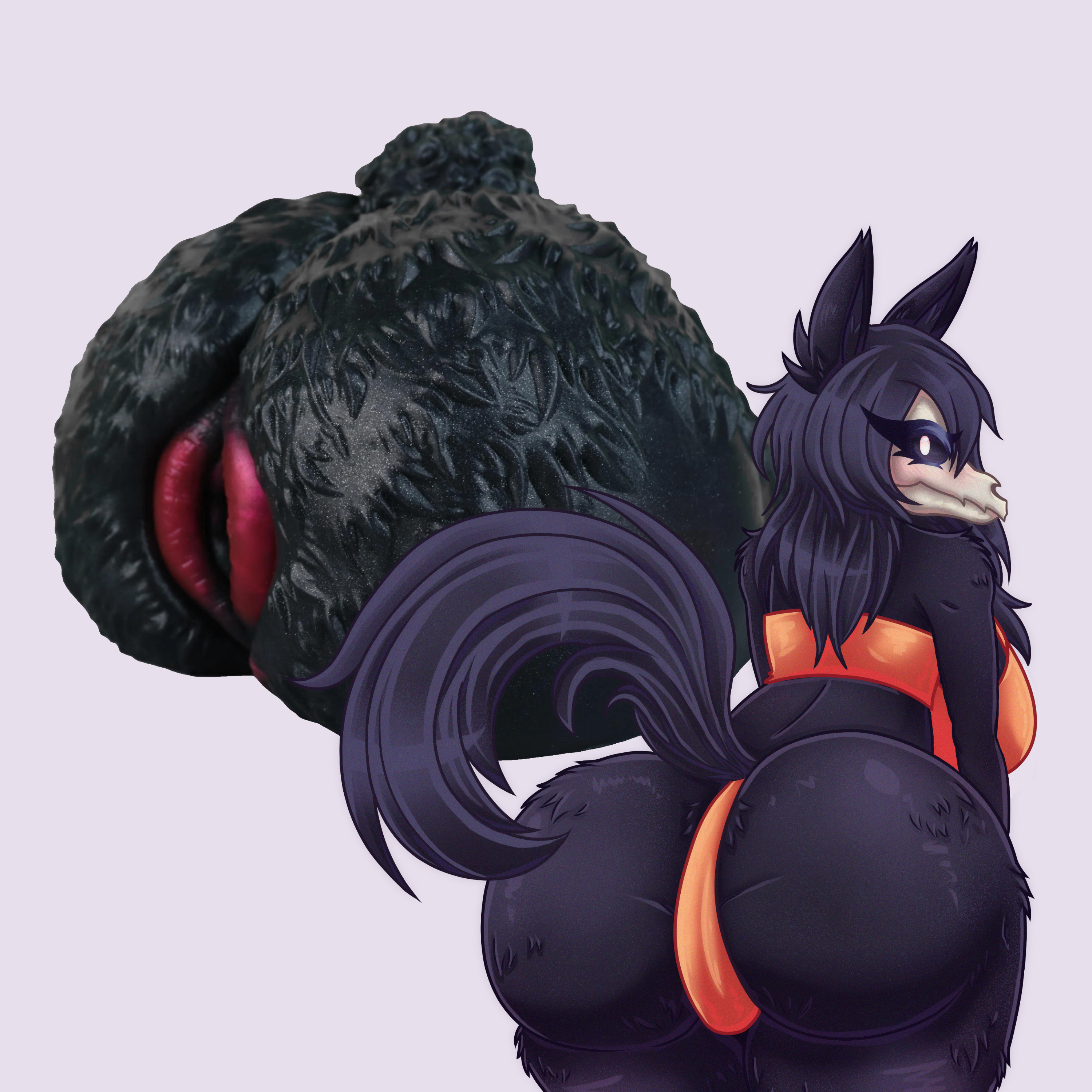 Mal0 SCP-1471 inspired furry butt sextoy – anthro fantasy masturbator inspired by SCP-1471 MalO
