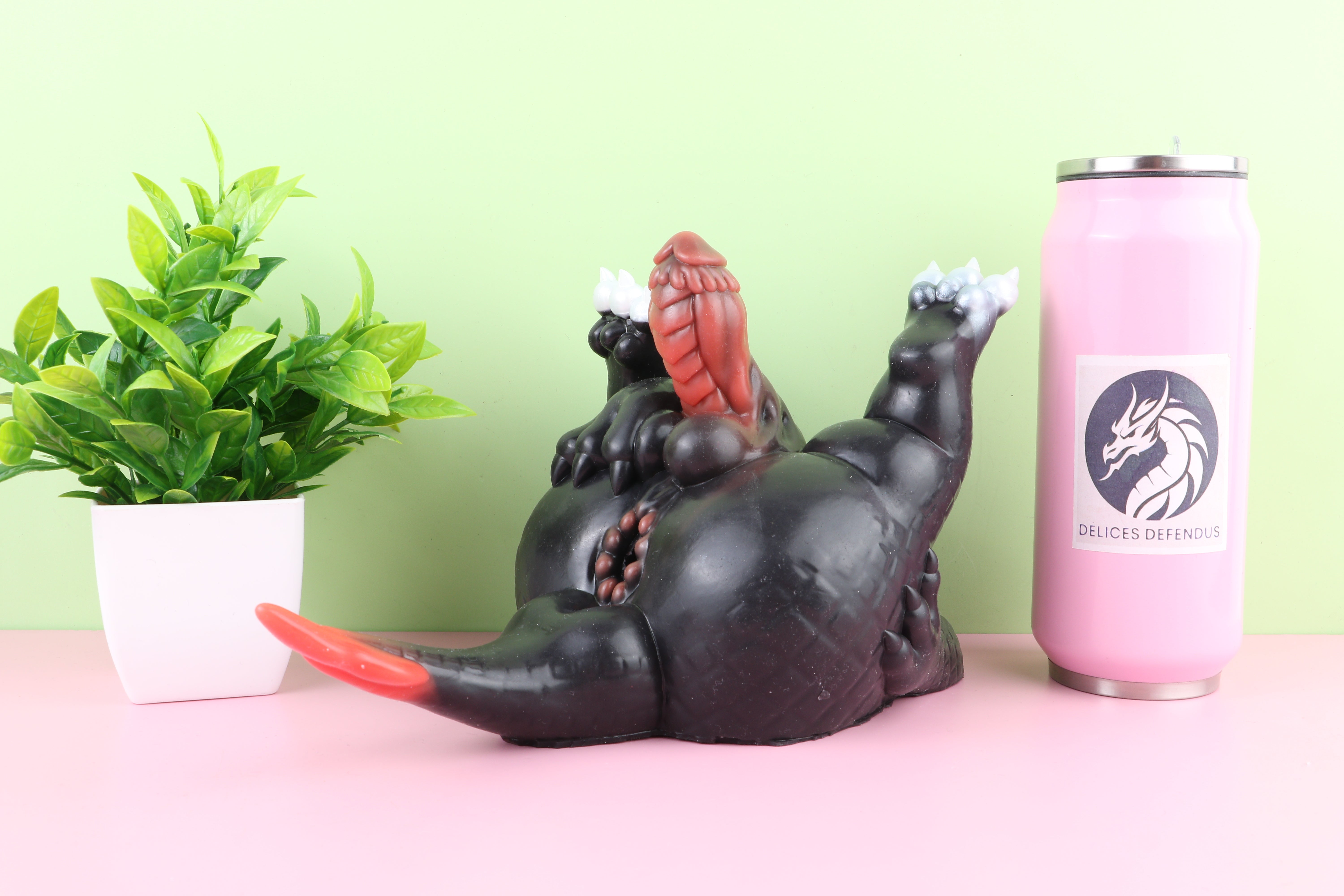 Male Dragon Furry Toy Gay Sexdoll Buttock Masturbator Fantasy Design with Veined Penis and Tight Anus Handmade Gay Furry Sextoy for Men