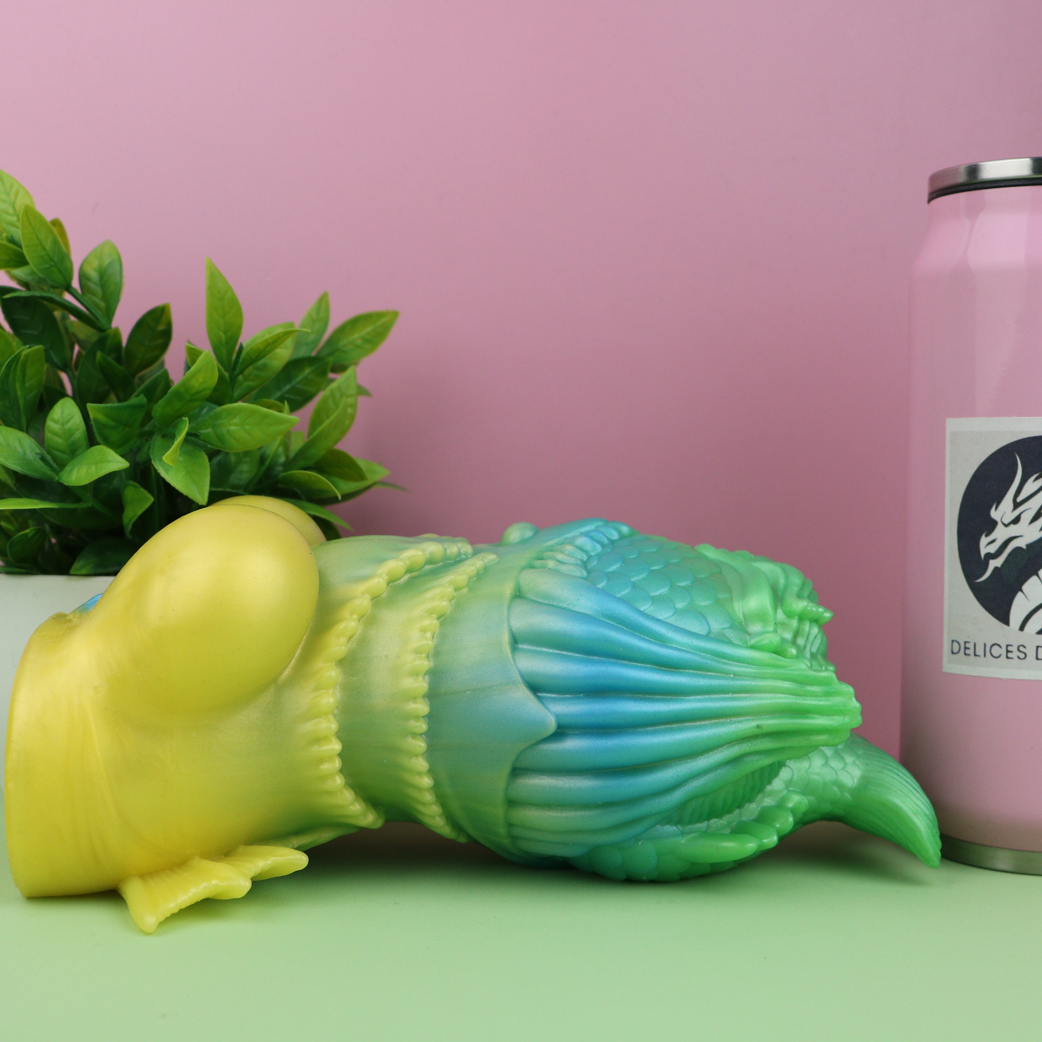 Nami League of Legends furry mermaid fantasy masturbator base and bottom view, stable handling detail, premium silicone adult sex toy, furry fantasy masturbator and furry onahole style toy with aquatic siren theme