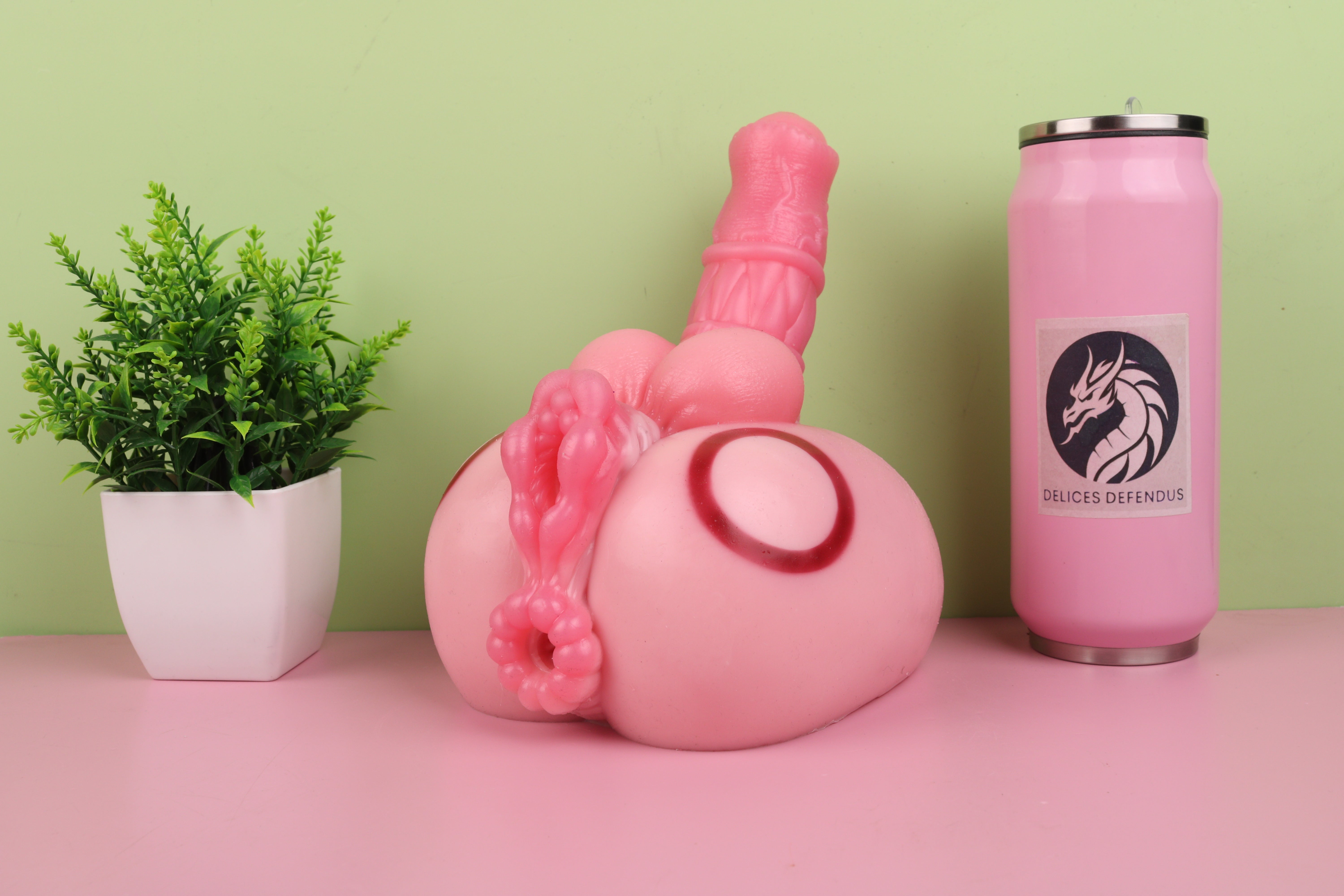 Pinkie Pie inspired feral fleshlight style furry fantasy sextoy with playful pink pony aesthetic