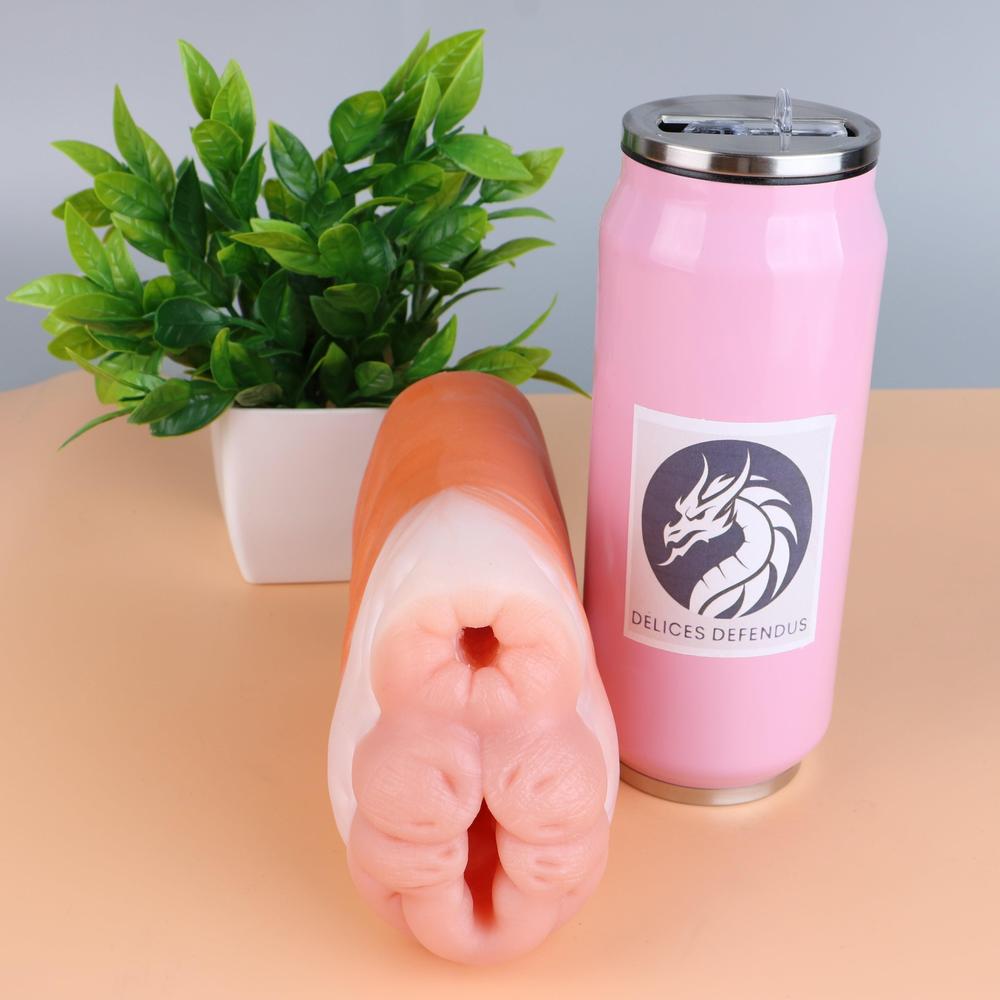 Furry porn toy modeled after anthro Eevee with dual textured holes – perfect for Pokémon bestiality roleplay and feral-style furry masturbation