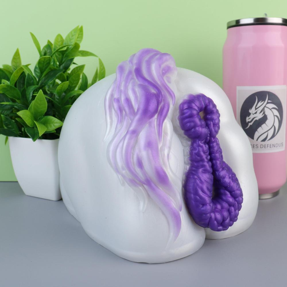 Furry onahole fleshlight of Rarity the pony from My Little Pony, crafted in silicone for realistic sensations with tight anthro anus and immersive mare pussy, tailored for lovers of MLP porn, furry fleshlight play, yiff toys, mare fetish, and those seeking high-quality pony sex dolls from Delices Defendus