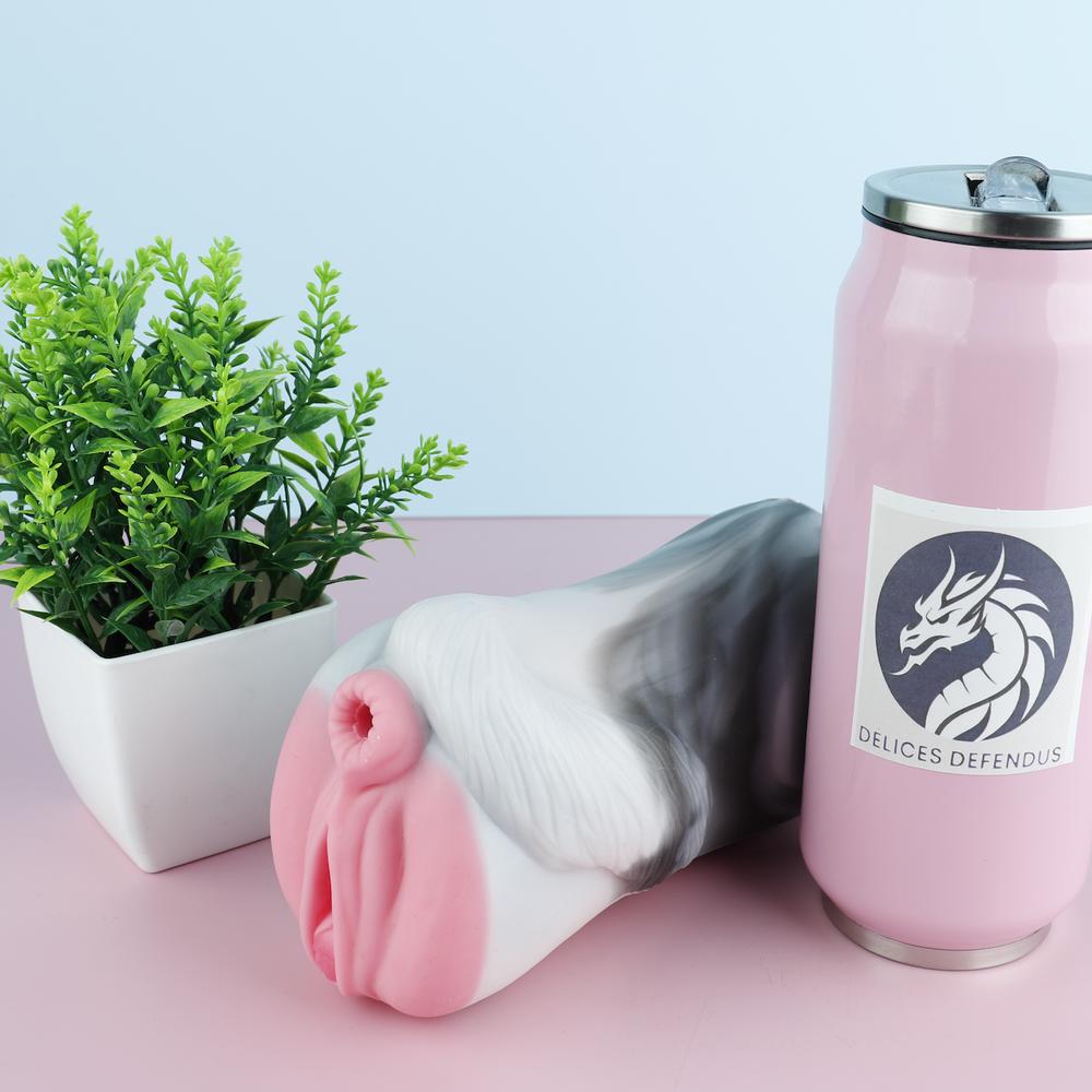 realistic furry sextoy inspired by anthro cow Melodie Gourmande, fantasy masturbator with soft silicone vaginal and anal entry dual onahole for bestiality and yiff furry porn fans textured fantasy dildo animal sex toy for feral kink lovers