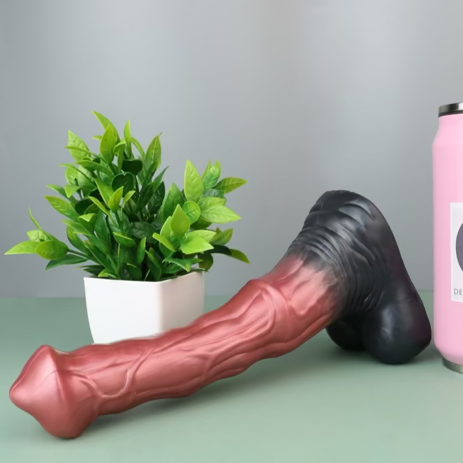 Realistic horse dildo furry fantasy sex toy