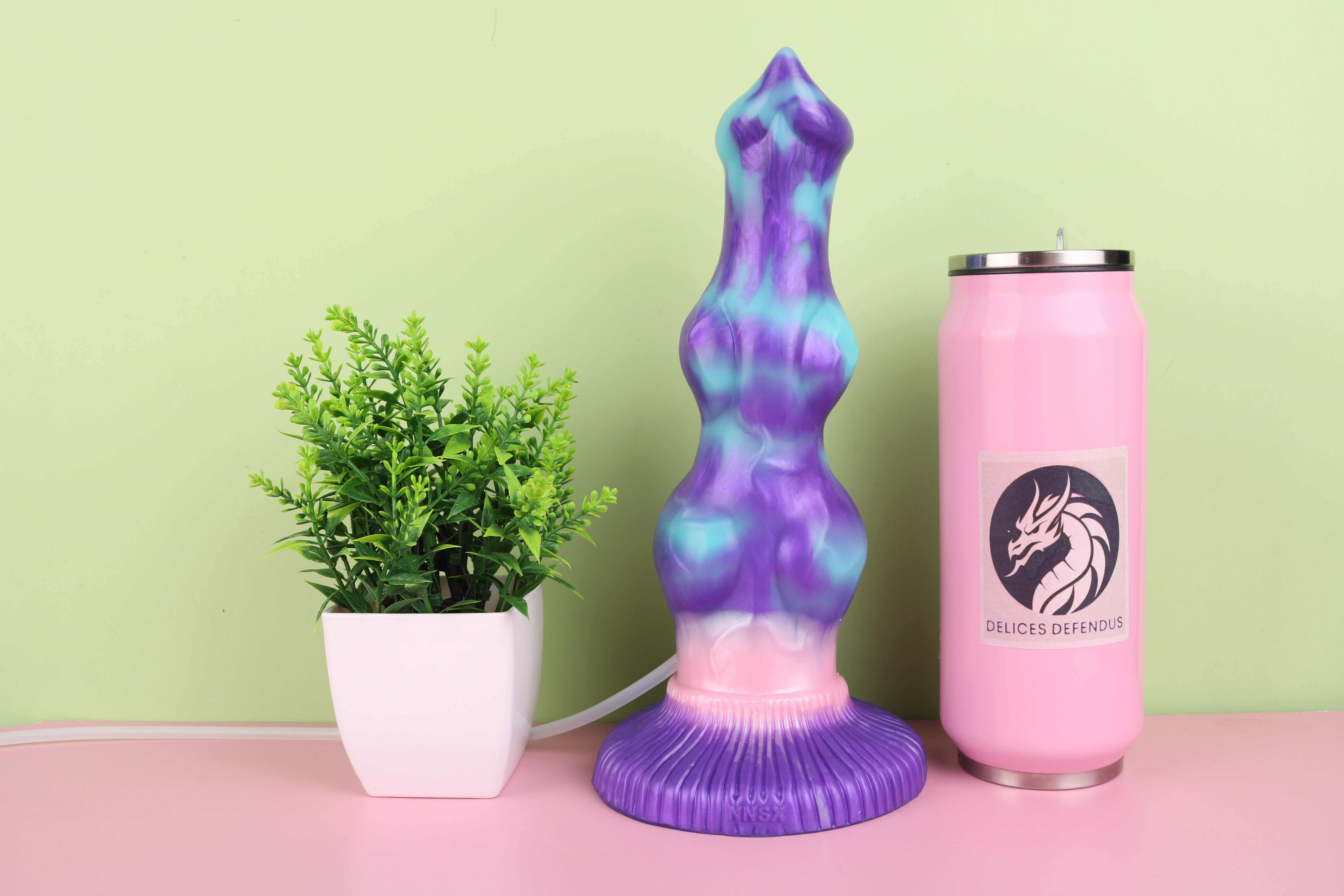 Rex ejaculating furry dildo with knot fantasy sex toy