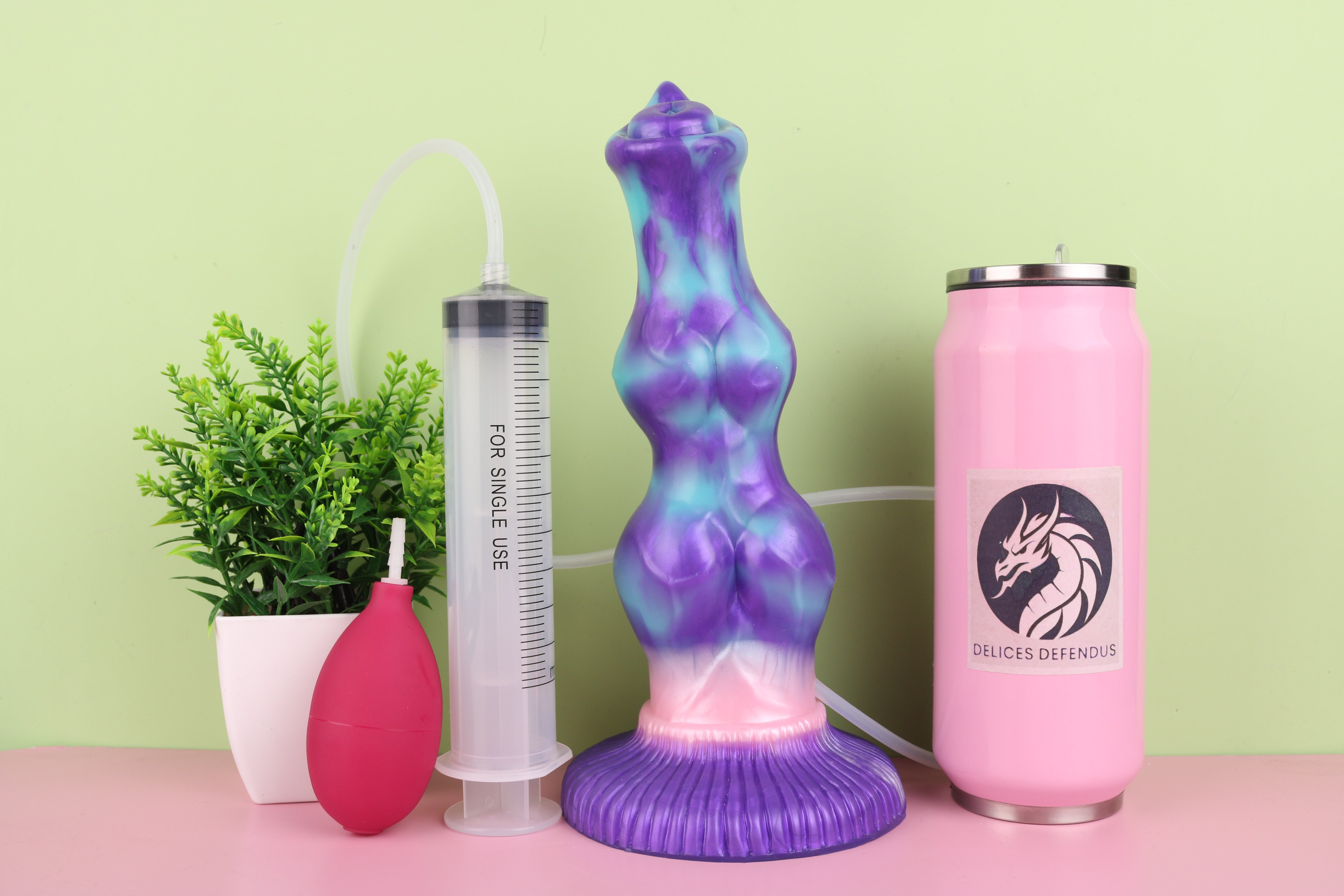 Rex furry sex toy ejaculating dildo with knot fantasy toy