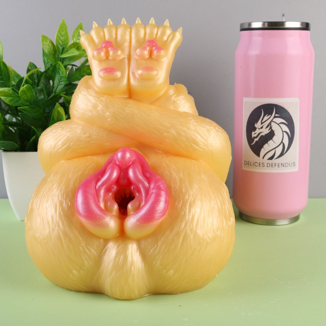 Rouge the Bat furry fleshlight sextoy masturbator inspired by Sonic porn hentai yiff fantasy onahole, erotic furry porn toy with deep textured vaginal tunnel for feral bestiality fantasies and intense orgasms