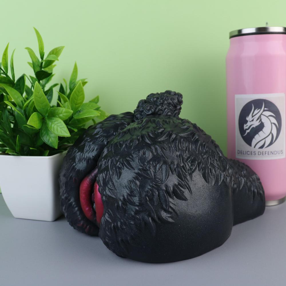 SCP-1471 Malo inspired furry sex toy, dark wolf pussy onahole for feral yiff roleplay and deep masturbation experience