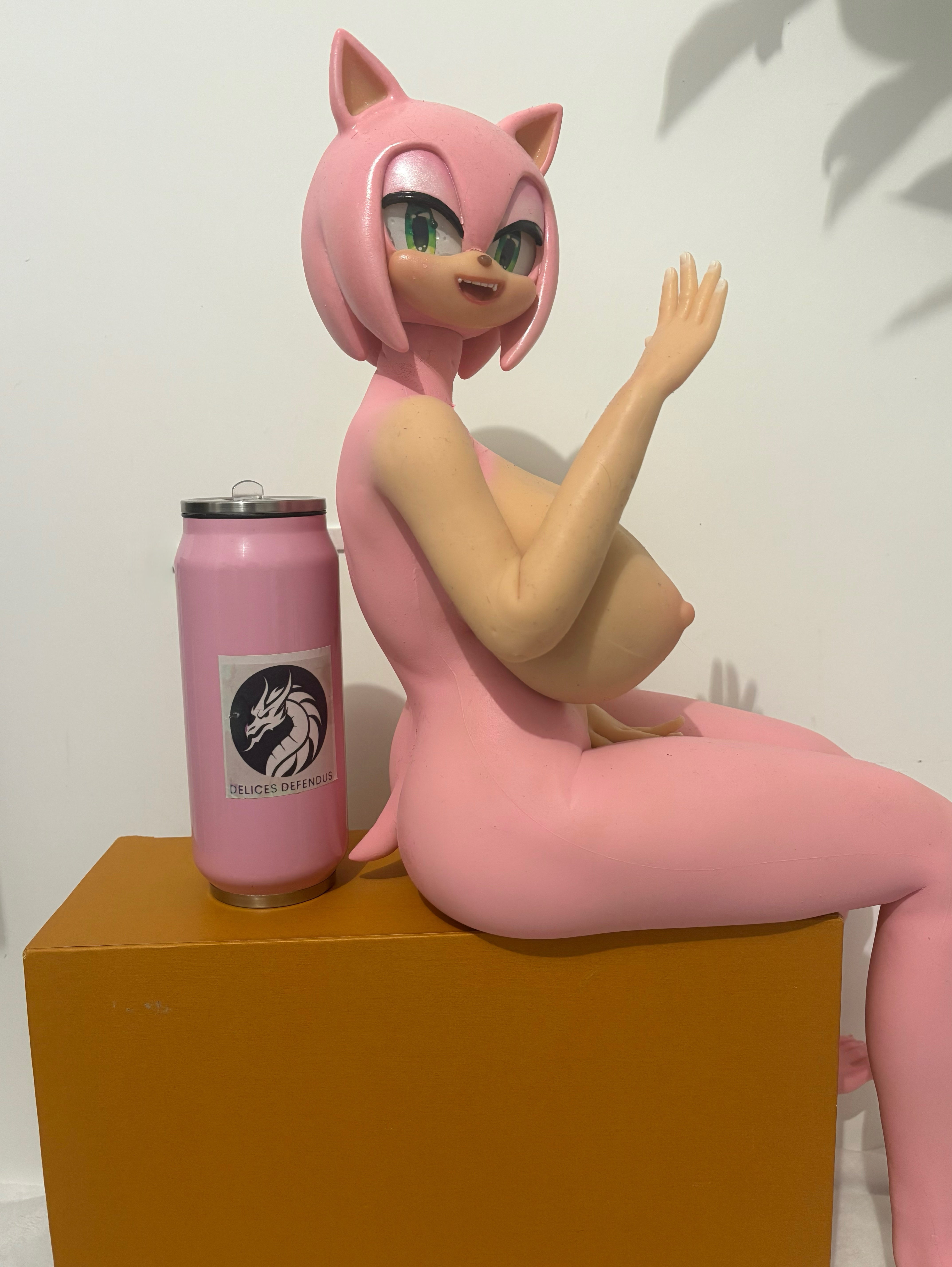 Anime-style silicone furry sexdoll Amy in mini size, durable flexible adult doll with customizable furry accents