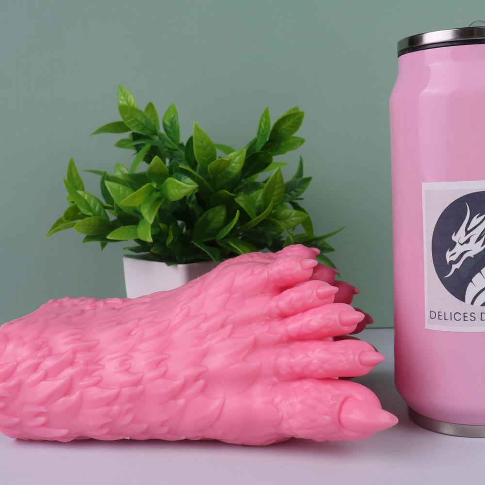 Sonic porn themed furry sextoy based on Amy Rose, footjob masturbator with soft pink paws, designed for yiff lovers, foot worshippers, and fans of intense anthro foot pleasure.